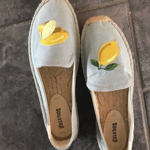 Brand new Soludos slip on sandals